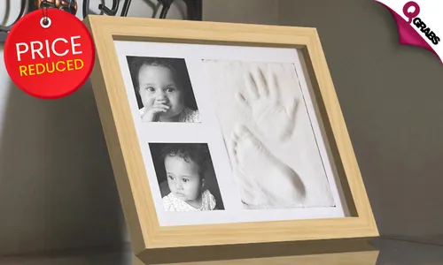 Baby Hand & Foot Print Memory Photo Frame!
